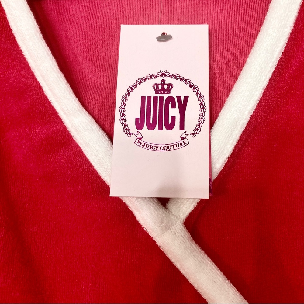 Juicy By Juicy Couture NWT XS Towel Terry Womens V Neck tank - Picture 6 of 6